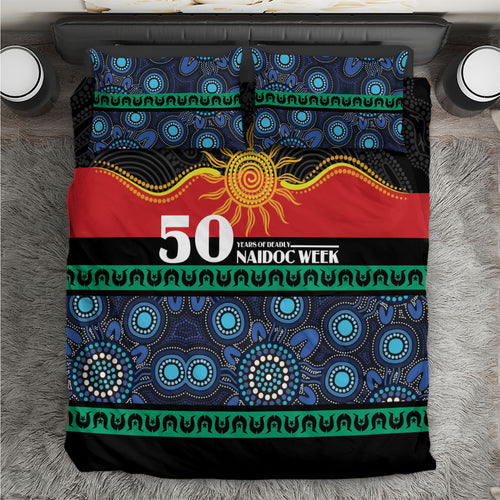Australian Aboriginal Torres Strait Islanders Bedding Set Together We Rise Together We Stay Deadly
