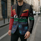 Personalised Australian Aboriginal Torres Strait Islanders Blazer Together We Rise Together We Stay Deadly