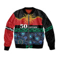 Personalised Australian Aboriginal Torres Strait Islanders Bomber Jacket Together We Rise Together We Stay Deadly