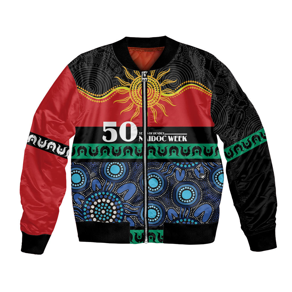 Personalised Australian Aboriginal Torres Strait Islanders Bomber Jacket Together We Rise Together We Stay Deadly