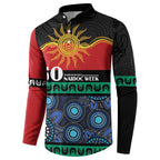 Personalised Australian Aboriginal Torres Strait Islanders Button Sweatshirt Together We Rise Together We Stay Deadly