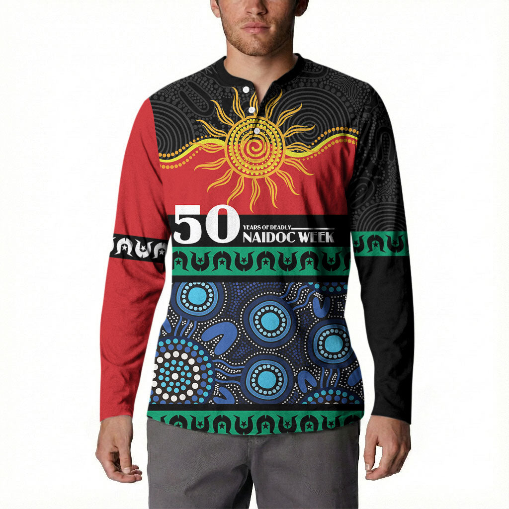 Personalised Australian Aboriginal Torres Strait Islanders Button Sweatshirt Together We Rise Together We Stay Deadly