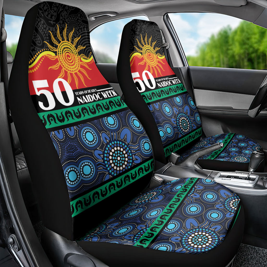 Australian Aboriginal Torres Strait Islanders Car Seat Cover Together We Rise Together We Stay Deadly
