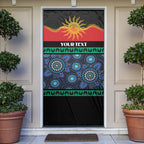 Personalised Australian Aboriginal Torres Strait Islanders Door Cover Together We Rise Together We Stay Deadly