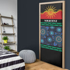 Personalised Australian Aboriginal Torres Strait Islanders Door Cover Together We Rise Together We Stay Deadly