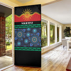 Personalised Australian Aboriginal Torres Strait Islanders Door Cover Together We Rise Together We Stay Deadly