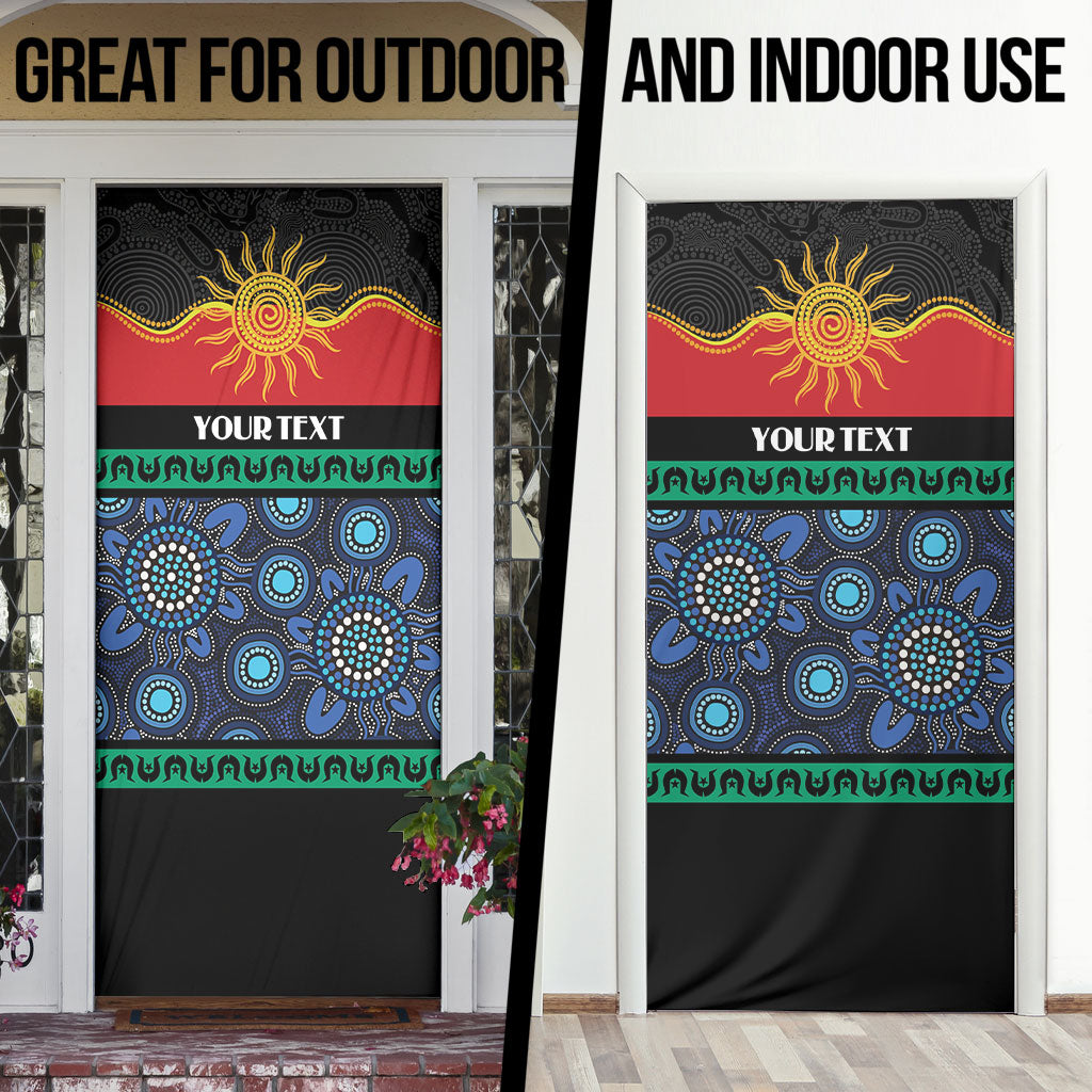 Personalised Australian Aboriginal Torres Strait Islanders Door Cover Together We Rise Together We Stay Deadly