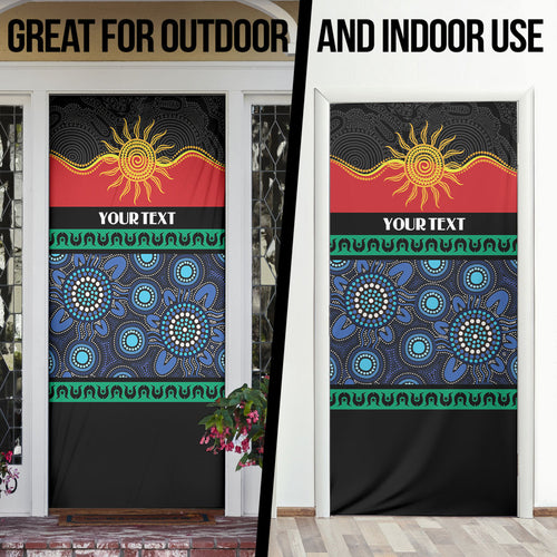 Personalised Australian Aboriginal Torres Strait Islanders Door Cover Together We Rise Together We Stay Deadly