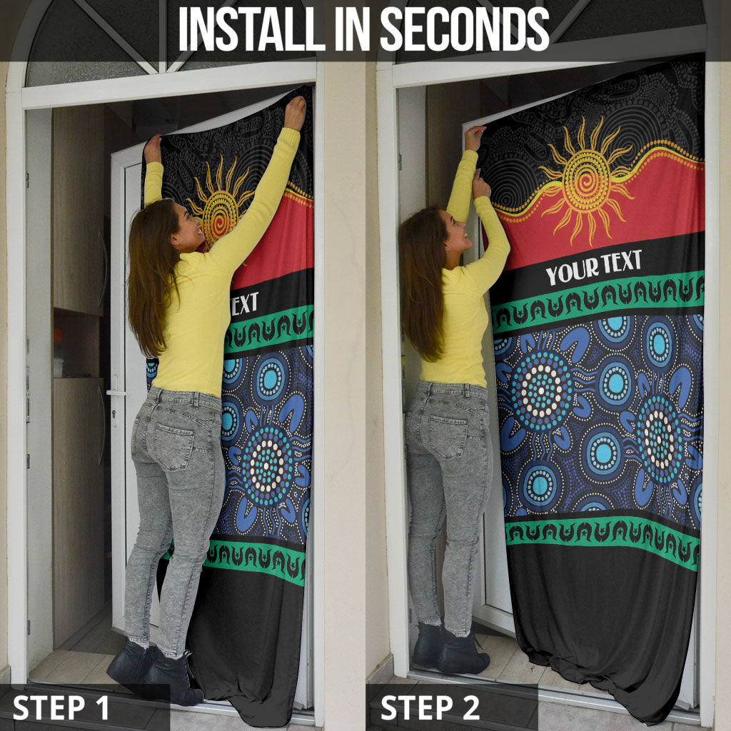 Personalised Australian Aboriginal Torres Strait Islanders Door Cover Together We Rise Together We Stay Deadly