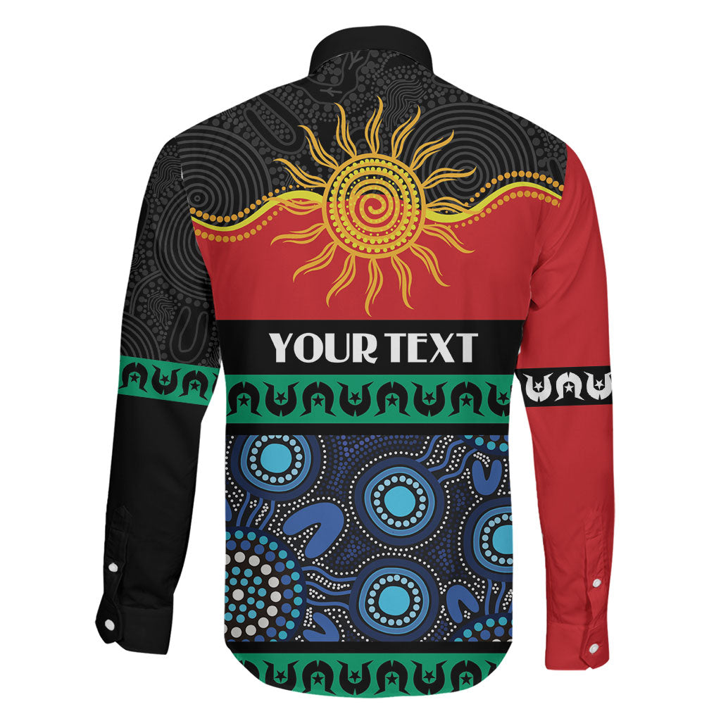 Personalised Australian Aboriginal Torres Strait Islanders Family Matching Mermaid Dress and Hawaiian Shirt Together We Rise Together We Stay Deadly