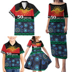 Personalised Australian Aboriginal Torres Strait Islanders Family Matching Puletasi and Hawaiian Shirt Together We Rise Together We Stay Deadly