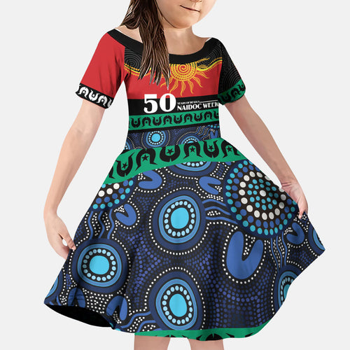 Personalised Australian Aboriginal Torres Strait Islanders Family Matching Tank Maxi Dress and Hawaiian Shirt Together We Rise Together We Stay Deadly