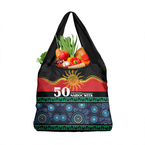 Australian Aboriginal Torres Strait Islanders Grocery Bag Together We Rise Together We Stay Deadly