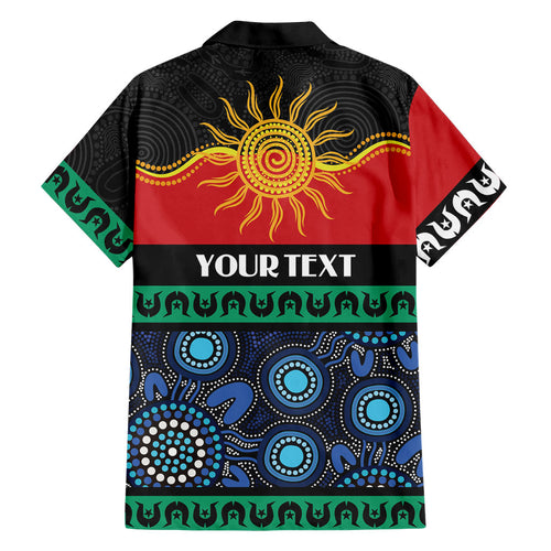 Personalised Australian Aboriginal Torres Strait Islanders Hawaiian Shirt Together We Rise Together We Stay Deadly