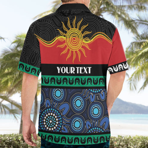 Personalised Australian Aboriginal Torres Strait Islanders Hawaiian Shirt Together We Rise Together We Stay Deadly