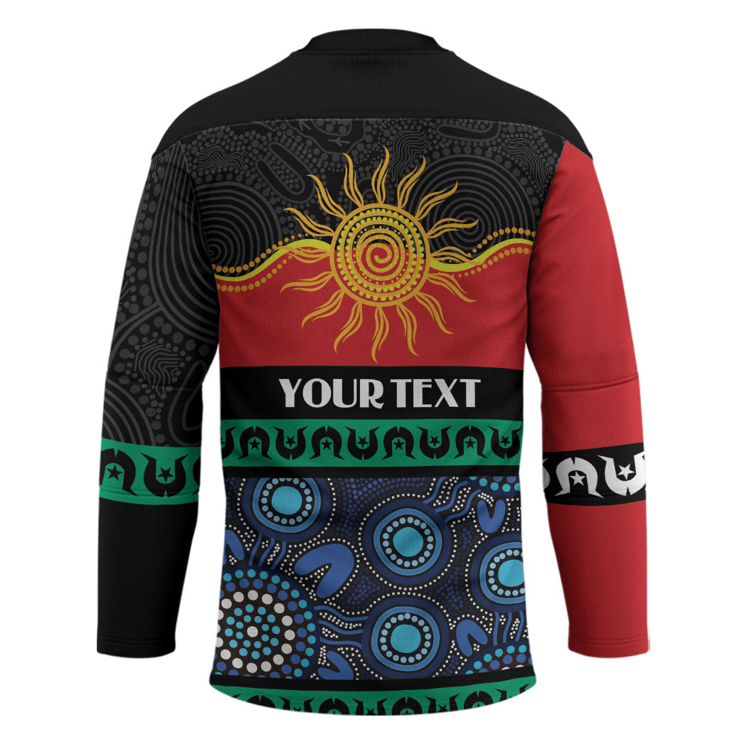 Personalised Australian Aboriginal Torres Strait Islanders Hockey Jersey Together We Rise Together We Stay Deadly
