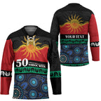 Personalised Australian Aboriginal Torres Strait Islanders Hockey Jersey Together We Rise Together We Stay Deadly