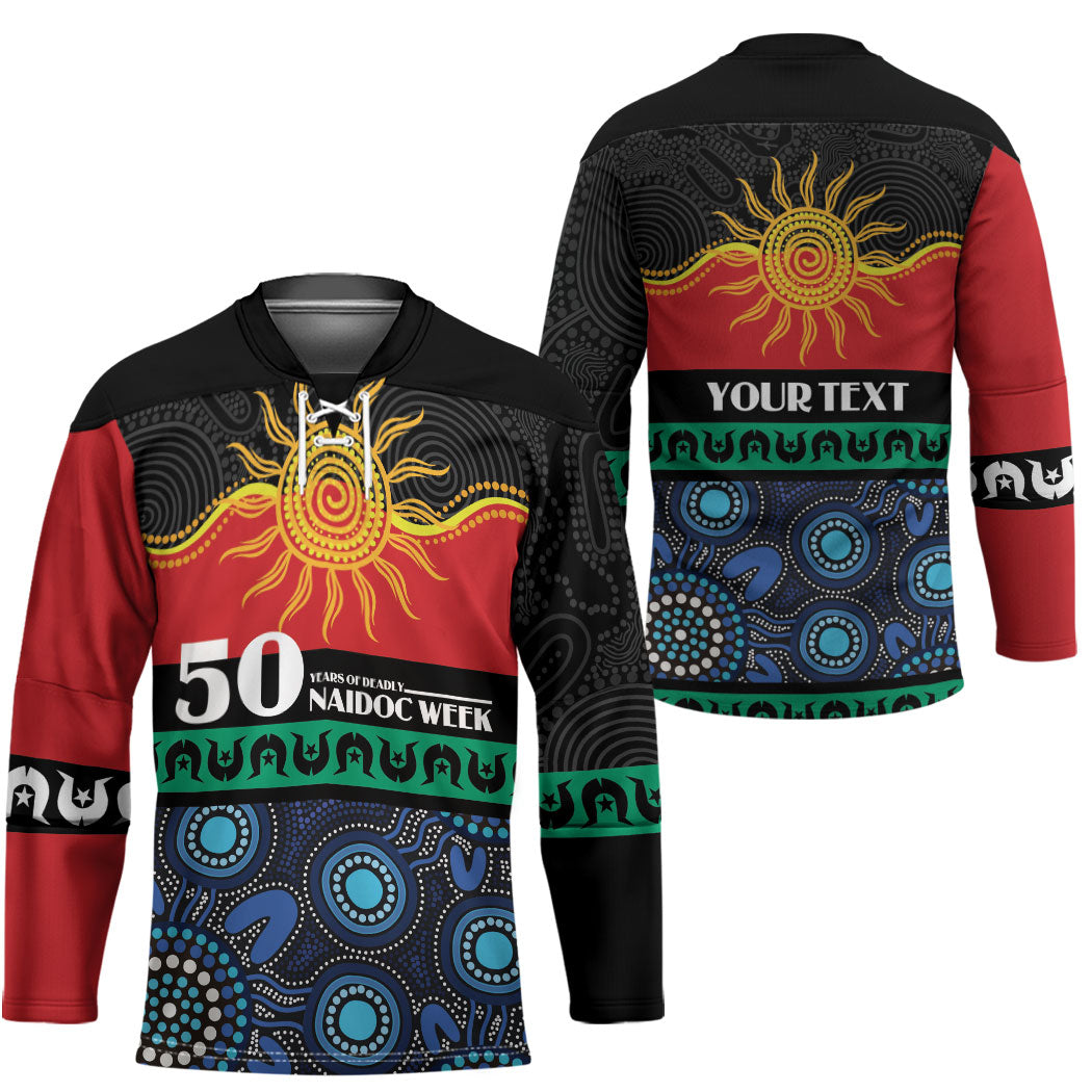 Personalised Australian Aboriginal Torres Strait Islanders Hockey Jersey Together We Rise Together We Stay Deadly