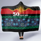 Australian Aboriginal Torres Strait Islanders Hooded Blanket Together We Rise Together We Stay Deadly