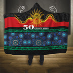 Australian Aboriginal Torres Strait Islanders Hooded Blanket Together We Rise Together We Stay Deadly