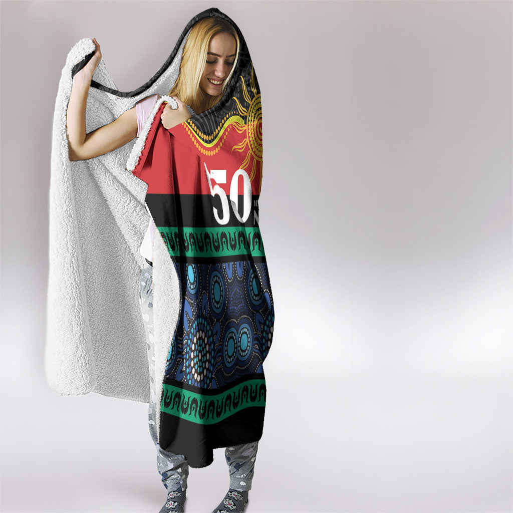 Australian Aboriginal Torres Strait Islanders Hooded Blanket Together We Rise Together We Stay Deadly