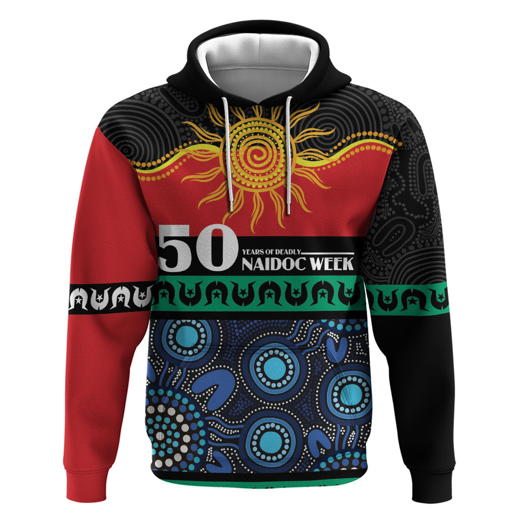 Personalised Australian Aboriginal Torres Strait Islanders Hoodie Together We Rise Together We Stay Deadly