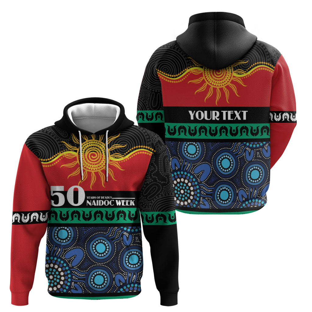 Personalised Australian Aboriginal Torres Strait Islanders Hoodie Together We Rise Together We Stay Deadly