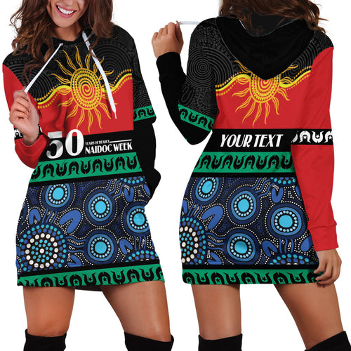 Personalised Australian Aboriginal Torres Strait Islanders Hoodie Dress Together We Rise Together We Stay Deadly