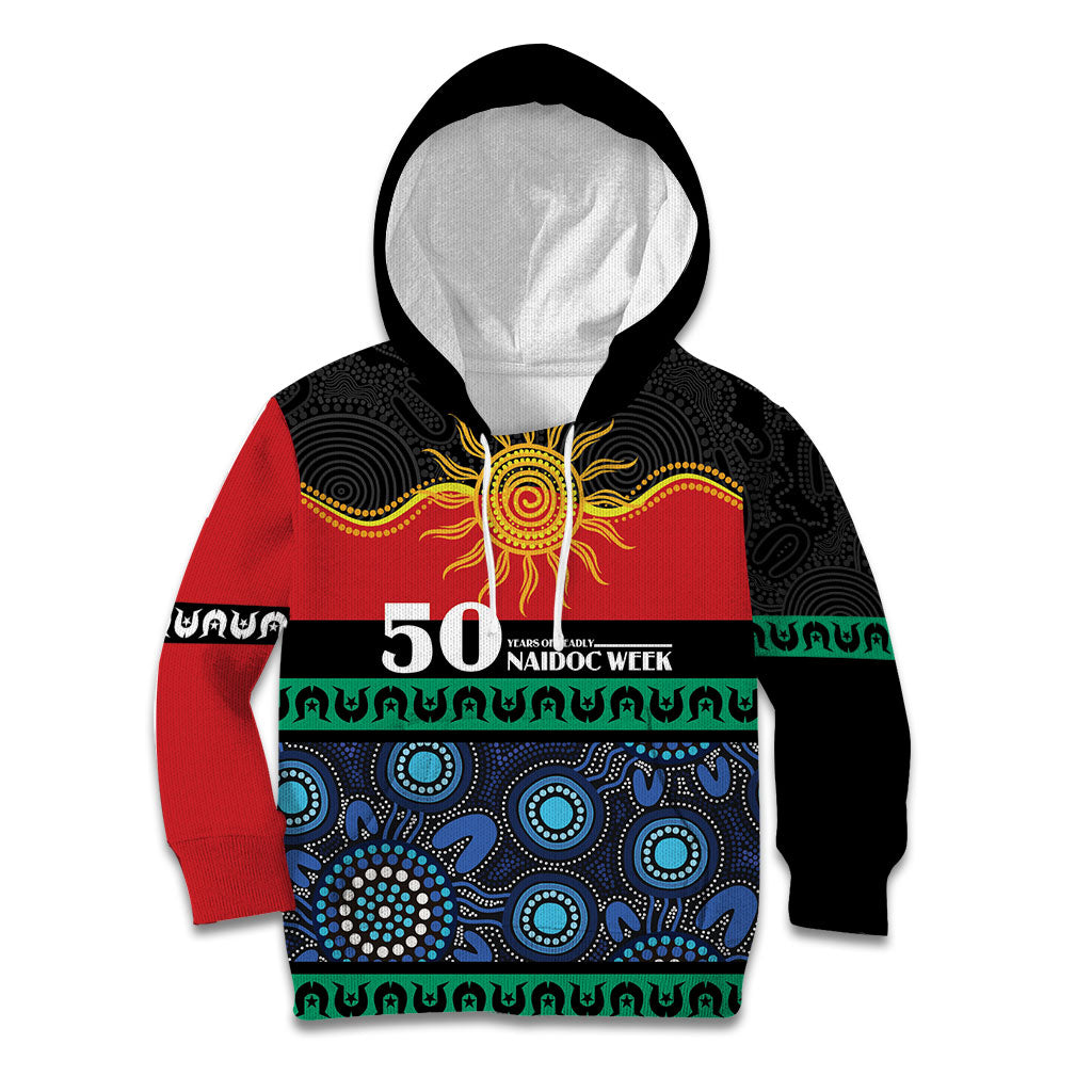 Personalised Australian Aboriginal Torres Strait Islanders Kid Hoodie Together We Rise Together We Stay Deadly