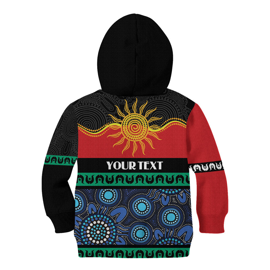 Personalised Australian Aboriginal Torres Strait Islanders Kid Hoodie Together We Rise Together We Stay Deadly