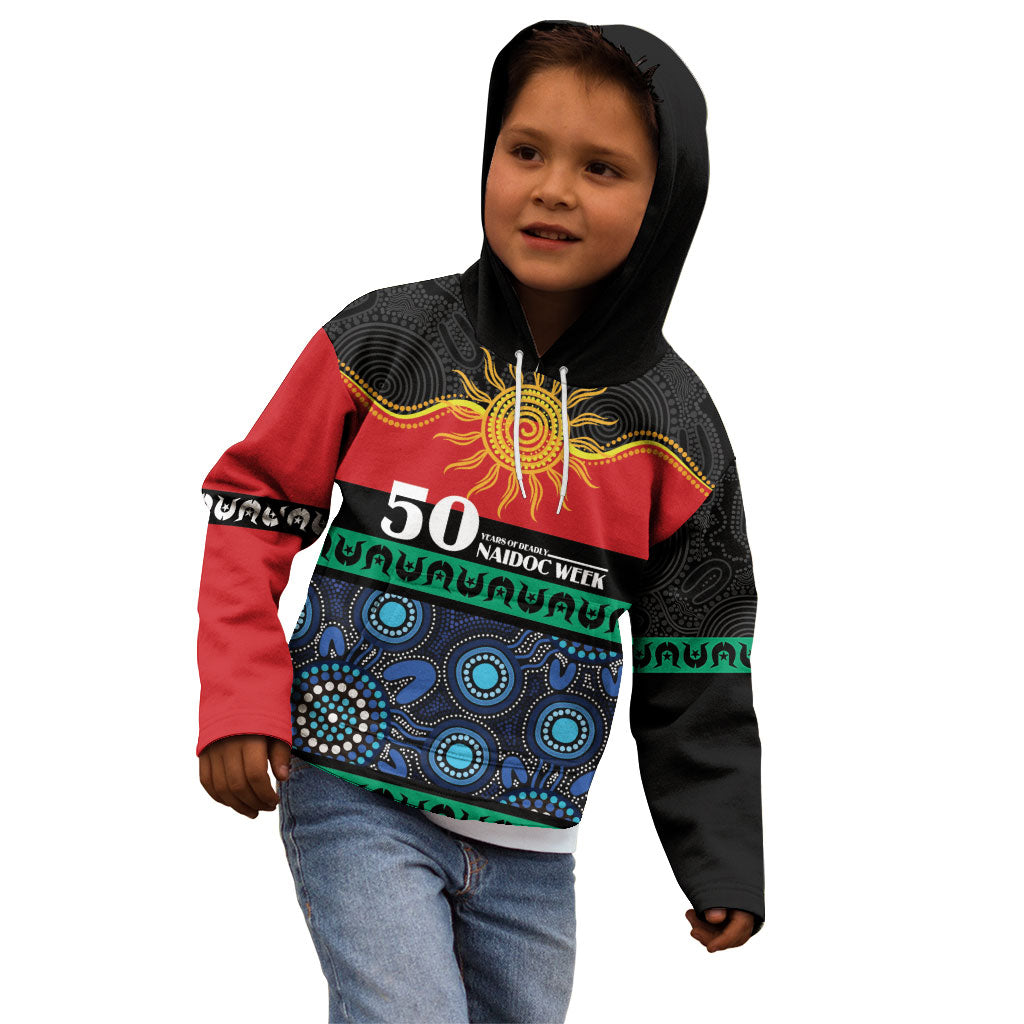Personalised Australian Aboriginal Torres Strait Islanders Kid Hoodie Together We Rise Together We Stay Deadly
