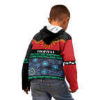 Personalised Australian Aboriginal Torres Strait Islanders Kid Hoodie Together We Rise Together We Stay Deadly