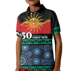 Personalised Australian Aboriginal Torres Strait Islanders Kid Polo Shirt Together We Rise Together We Stay Deadly