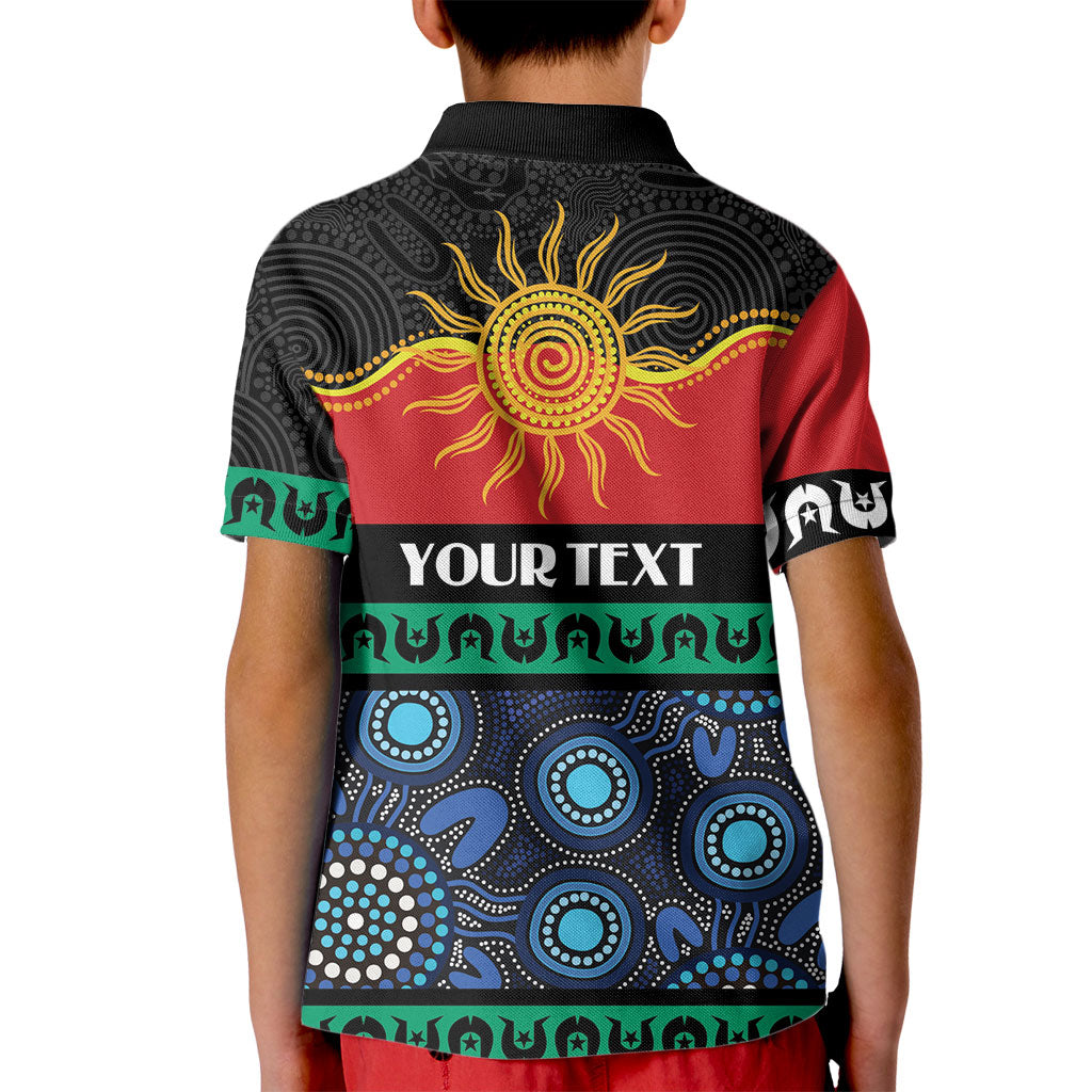 Personalised Australian Aboriginal Torres Strait Islanders Kid Polo Shirt Together We Rise Together We Stay Deadly