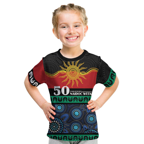 Personalised Australian Aboriginal Torres Strait Islanders Kid T Shirt Together We Rise Together We Stay Deadly