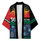 Personalised Australian Aboriginal Torres Strait Islanders Kimono Together We Rise Together We Stay Deadly
