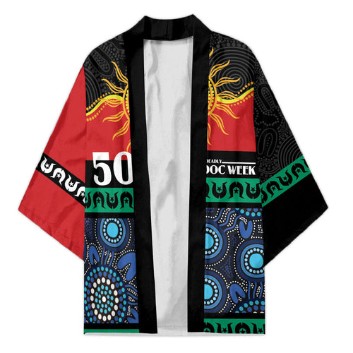Personalised Australian Aboriginal Torres Strait Islanders Kimono Together We Rise Together We Stay Deadly