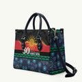 Australian Aboriginal Torres Strait Islanders Leather Bag Together We Rise Together We Stay Deadly