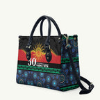 Australian Aboriginal Torres Strait Islanders Leather Bag Together We Rise Together We Stay Deadly