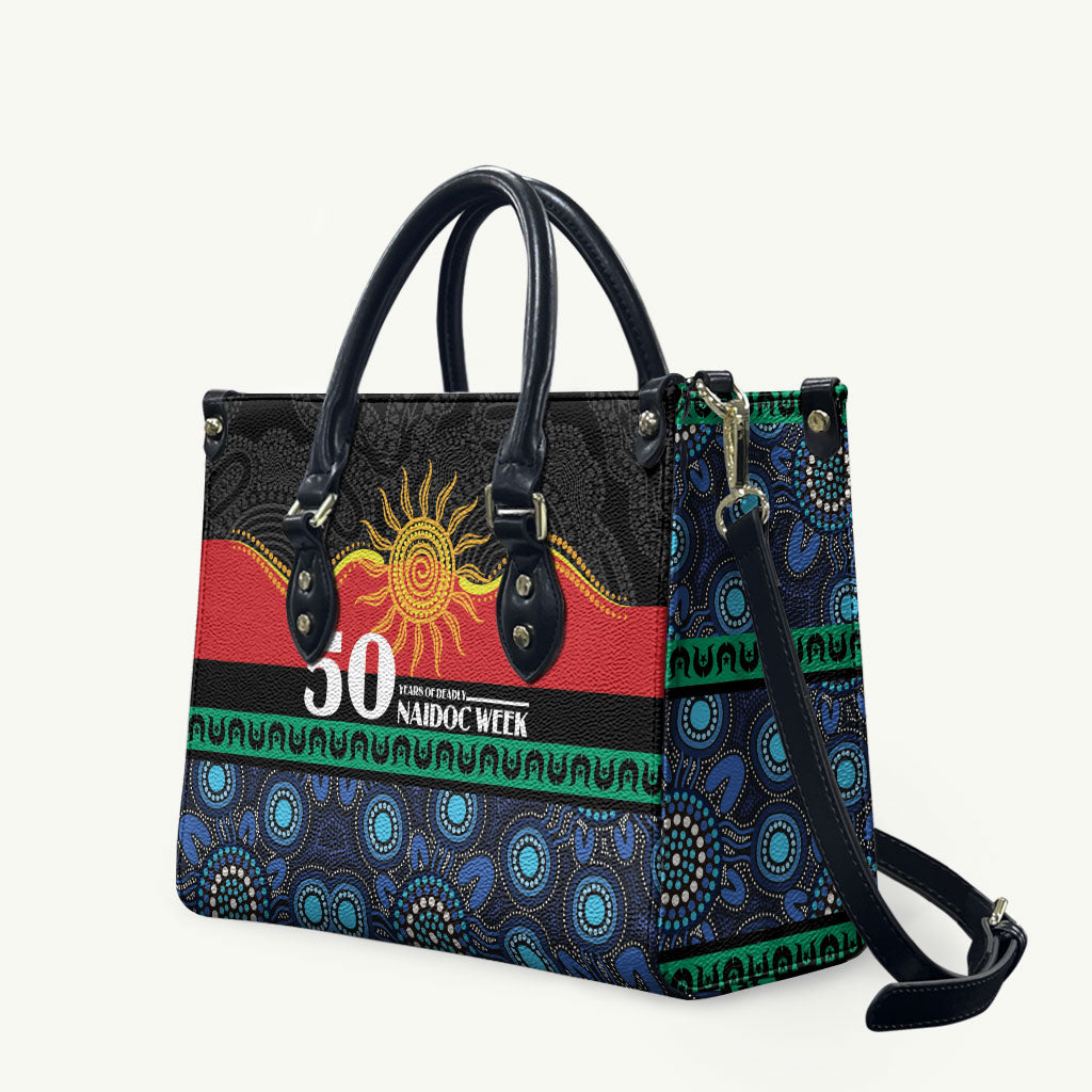 Australian Aboriginal Torres Strait Islanders Leather Bag Together We Rise Together We Stay Deadly