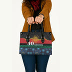 Australian Aboriginal Torres Strait Islanders Leather Bag Together We Rise Together We Stay Deadly