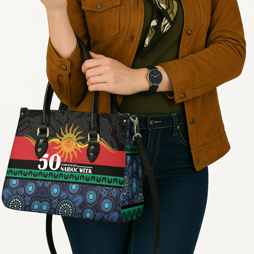 Australian Aboriginal Torres Strait Islanders Leather Bag Together We Rise Together We Stay Deadly