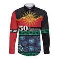 Personalised Australian Aboriginal Torres Strait Islanders Long Sleeve Button Shirt Together We Rise Together We Stay Deadly