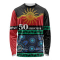 Personalised Australian Aboriginal Torres Strait Islanders Long Sleeve Shirt Together We Rise Together We Stay Deadly