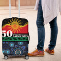 Australian Aboriginal Torres Strait Islanders Luggage Cover Together We Rise Together We Stay Deadly