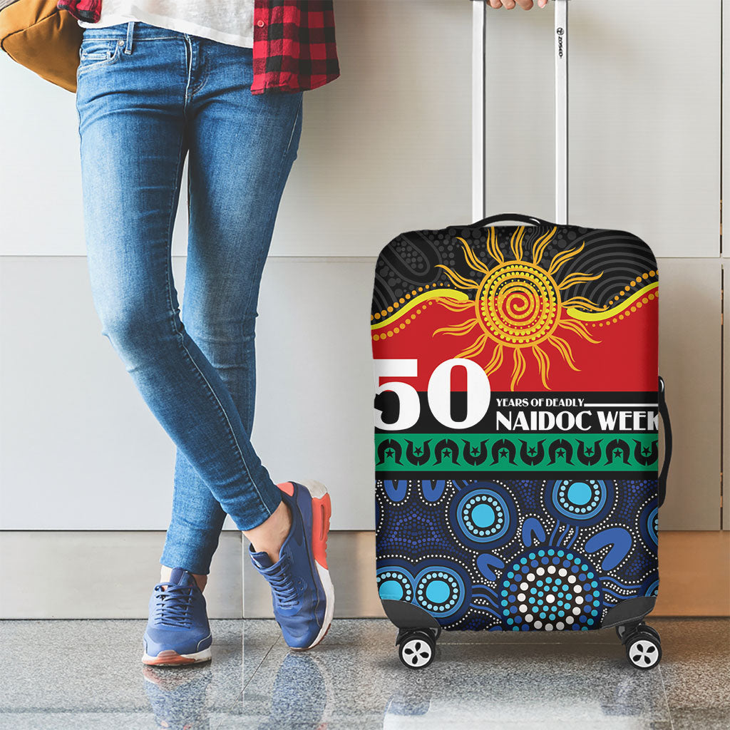 Australian Aboriginal Torres Strait Islanders Luggage Cover Together We Rise Together We Stay Deadly