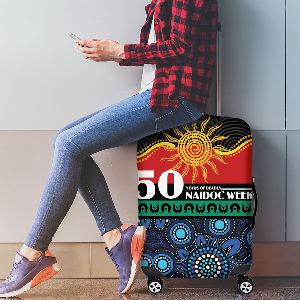 Australian Aboriginal Torres Strait Islanders Luggage Cover Together We Rise Together We Stay Deadly