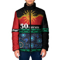 Personalised Australian Aboriginal Torres Strait Islanders Padded Jacket Together We Rise Together We Stay Deadly