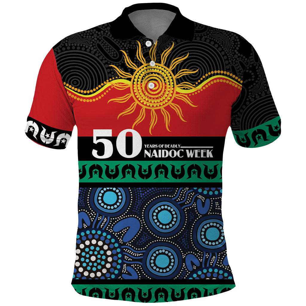 Personalised Australian Aboriginal Torres Strait Islanders Polo Shirt Together We Rise Together We Stay Deadly