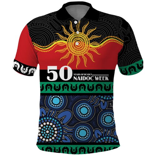 Personalised Australian Aboriginal Torres Strait Islanders Polo Shirt Together We Rise Together We Stay Deadly